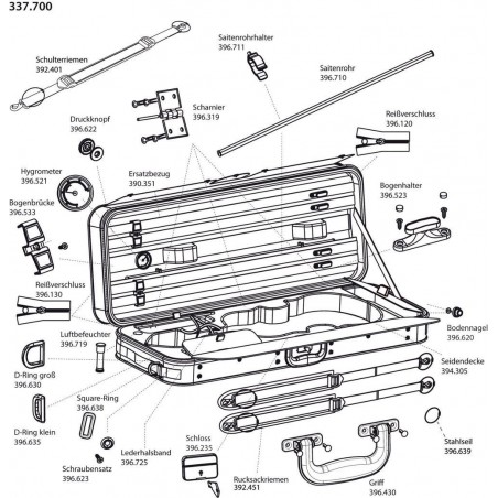 GEWA 390351 Futerał altówkowy JAEGER Prestige - 1