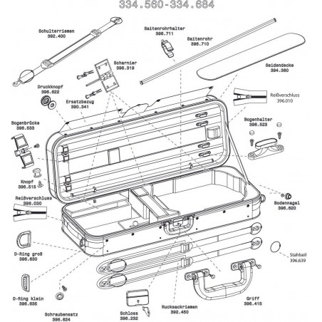 GEWA 390341 Futerał altówkowy Strato Super Light Weight - 1