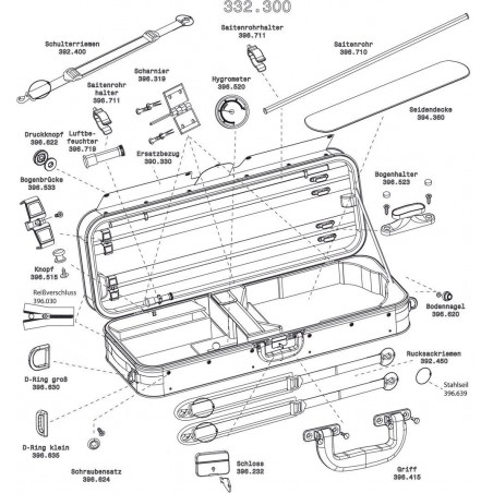 GEWA 390330 Futerał altówkowy Liuteria Concerto - 1