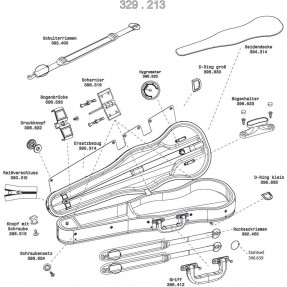 GEWA 390320 Futerał altówkowy profilowany Liuteria Maestro - 1