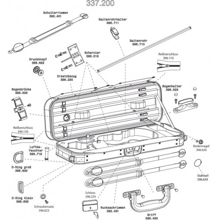 GEWA 390271 Futerał skrzypcowy JAEGER Prestige - 1