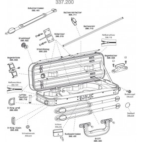 GEWA 390270 Futerał skrzypcowy JAEGER Prestige - 1