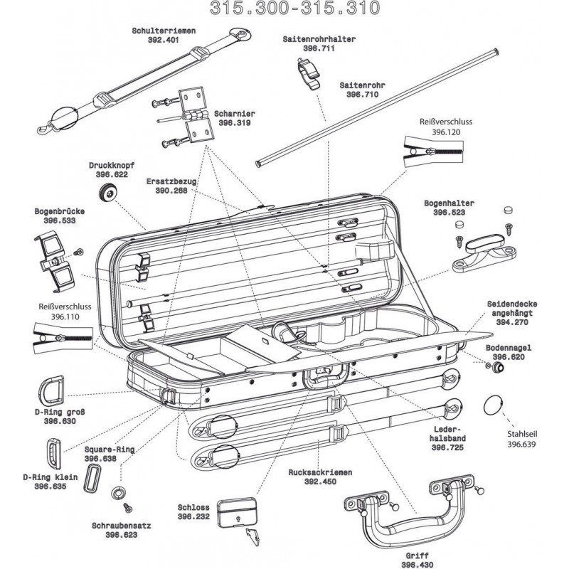 GEWA 390268 Futerał skrzypcowy Cambridge - 1