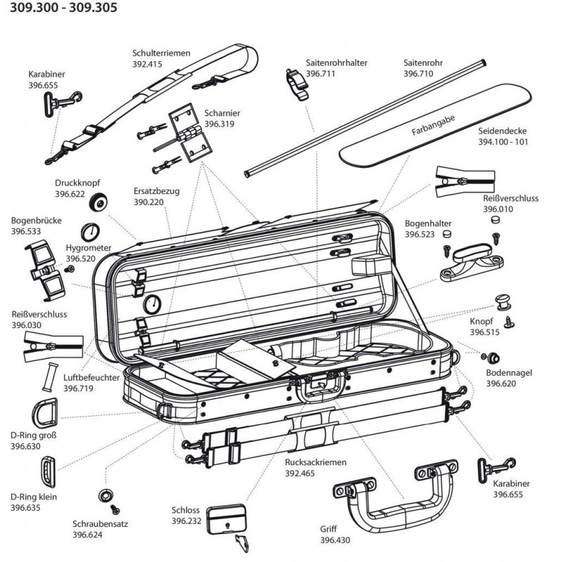 GEWA 390220 Futerał skrzypcowy Liuteria Atlanta - 1