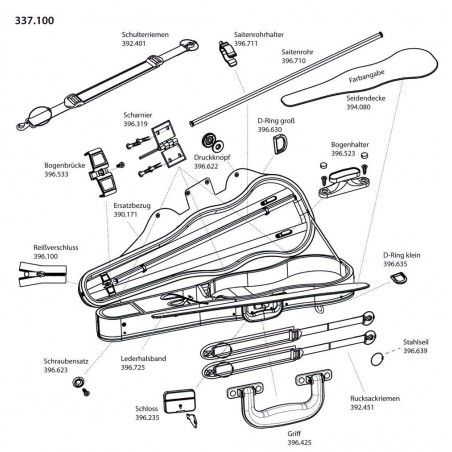 GEWA 390171 Futerał skrzypcowy JAEGER Prestige - 1