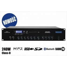 RH SOUND MDU-240BT - Wzmacniacz 100V