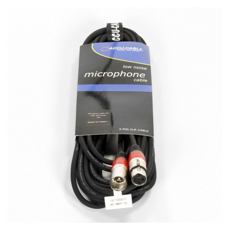 Accu Cable AC-XMXFsls10 - Kabel Mikrofonowy XLR 10m