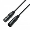 Adam Hall K3DMF0050 - Kabel DMX XLR M – XLR F, 0,5 m