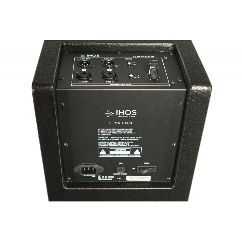 IHOS Climate Sub Black - 10-calowy subwoofer instalacyjny - 3