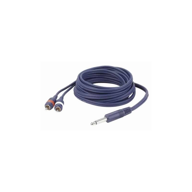DAP AUDIO FL33150 - kabel Mono Jack - 2x RCA 1,5m