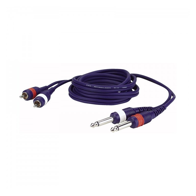 DAP Audio FL23150 - kabel 2x Jack - 2x RCA 1,5m