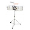 Latin Percussion LP256-S - Timbalesy Tito Puente Stainless Steel - 2 Latin Percussion LP256-S - Timbalesy Tito Puente Stainless Steel - 2