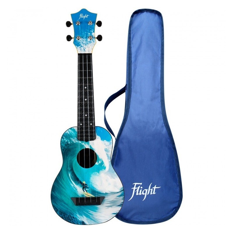 Flight TUS25 Surf - ukulele sopranowe z pokrowcem