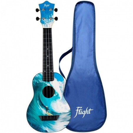Flight TUS25 Surf - ukulele sopranowe z pokrowcem