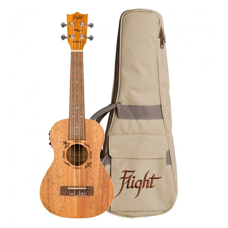 FLIGHT DUC323 CEQ MAHslsMAH - ukulele koncertowe z pokrowcem