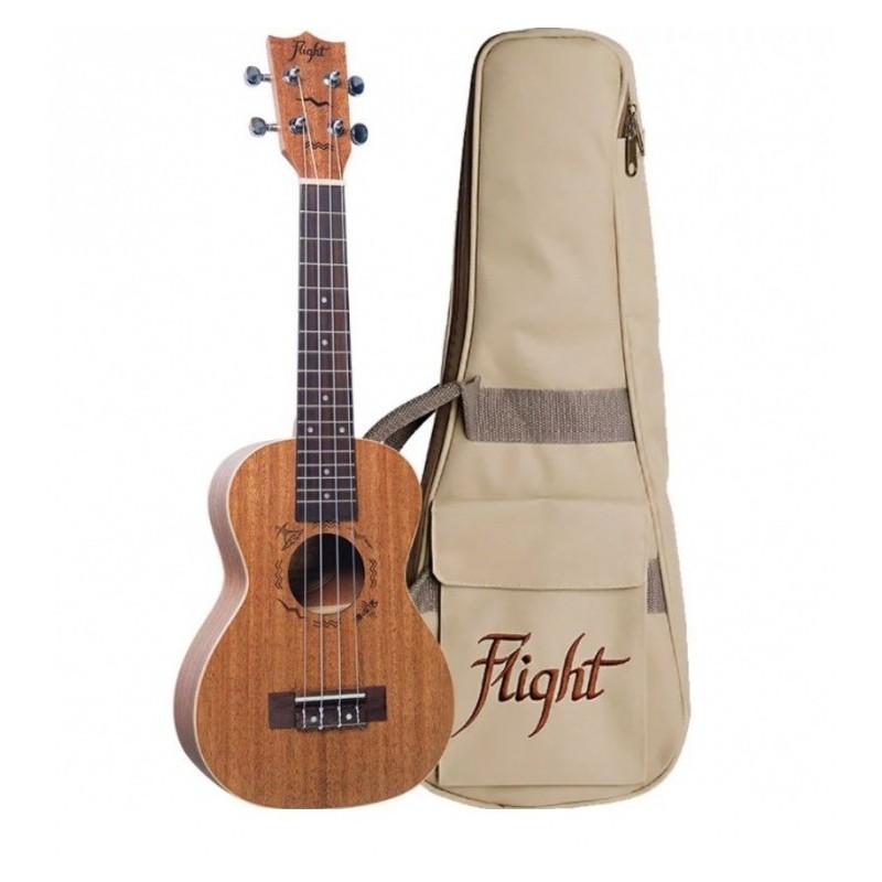 FLIGHT DUC323 MAHslsMAH - ukulele koncertowe z pokrowcem