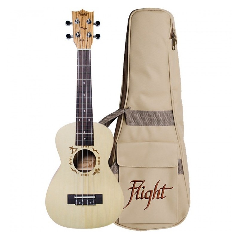 FLIGHT DUC325 SPslsZEB - ukulele koncertowe z pokrowcem