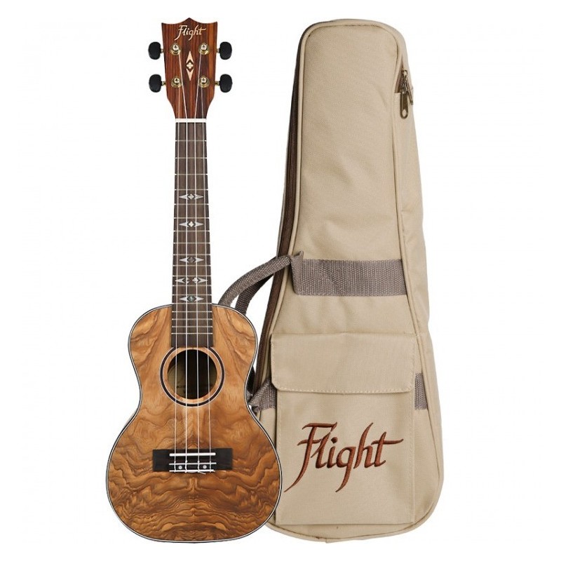 FLIGHT DUC410 QAslsQA - ukulele koncertowe z pokrowcem