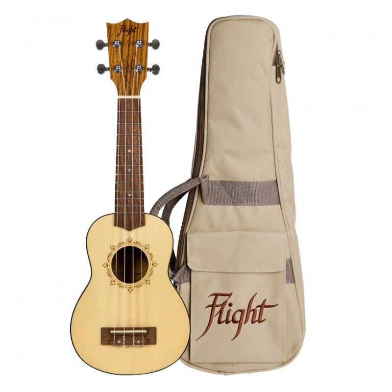 FLIGHT DUS320 SPslsZEB - ukulele sopranowe z pokrowcem