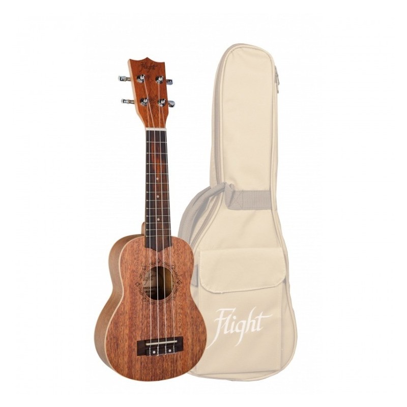 FLIGHT DUS321 MAHslsMAH - ukulele sopranowe z pokrowcem