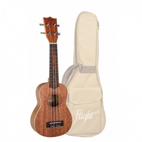 FLIGHT DUS321 MAHslsMAH - ukulele sopranowe z pokrowcem
