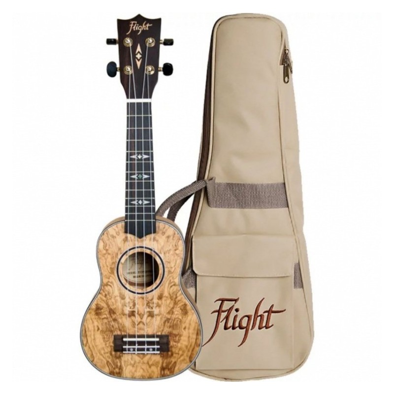 FLIGHT DUS410 QAslsQA - ukulele sopranowe z pokrowcem