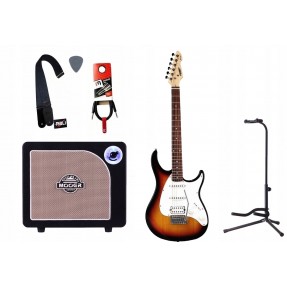 Gitara elektryczna + wzmacniacz 15W zestaw 1220 - 1