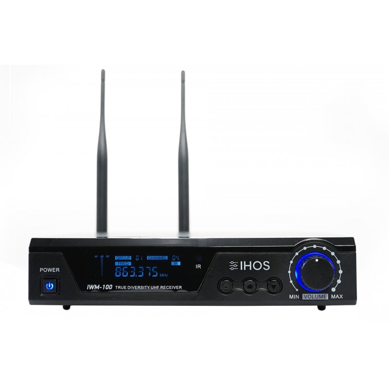 IHOS IWM-100 - bezprzewodowy system mikrofonowy True Diversity UHF - 4