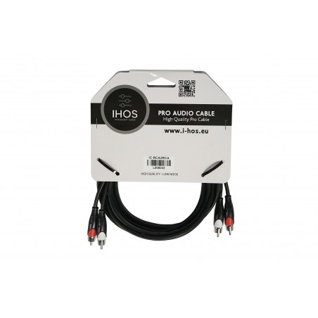 IHOS IC-RCA2RCA - kabel audio, 2x RCA do 2X RCA, 3m - 1