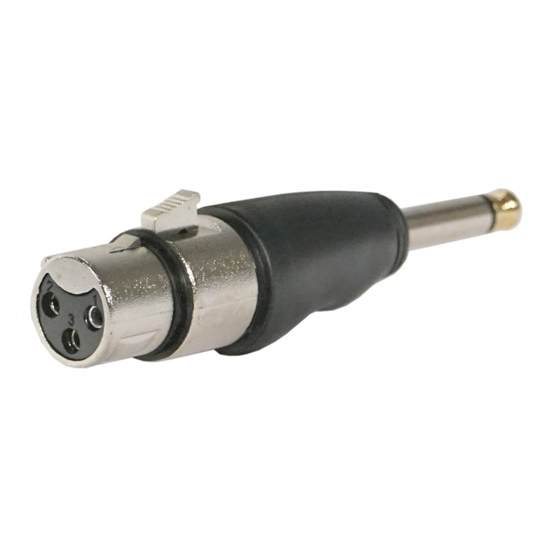 IHOS IC-ADPT-XLR-F2MNJACK - adapter XLR (żeński) do gniazda mono 6,3 mm - 1 IHOS IC-ADPT-XLR-F2MNJACK - adapter XLR (żeński) do gniazda mono 6,3 mm - 1