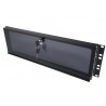 IHOS IRack Plexi 3U - panel rack 3U z zamkiem na klucz - 1