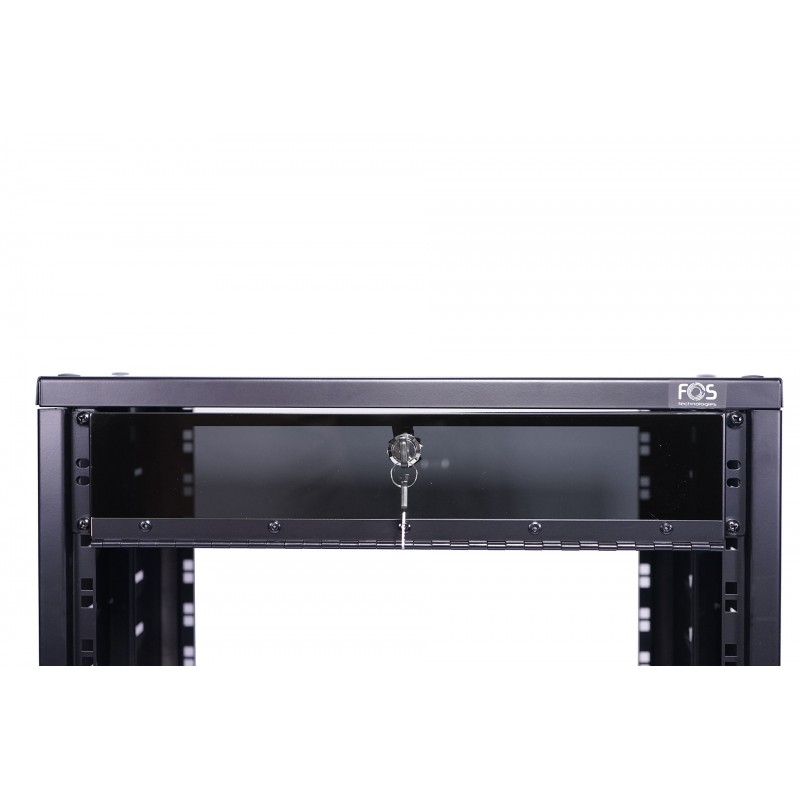 IHOS IRack Plexi 2U - panel rack 2U z zamkiem na klucz - 2 IHOS IRack Plexi 2U - panel rack 2U z zamkiem na klucz - 2