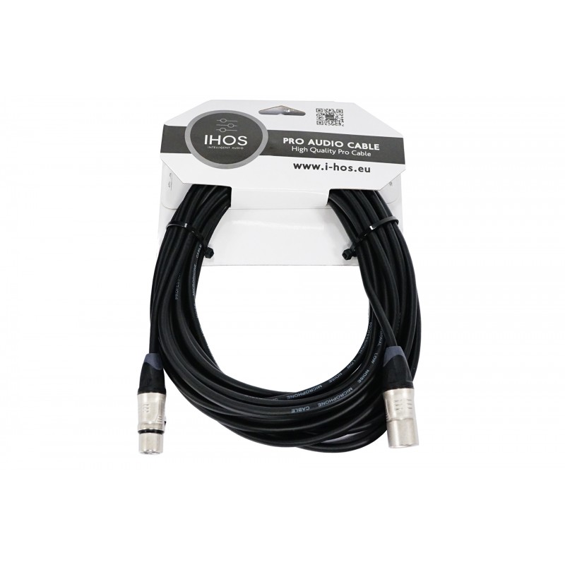 IHOS IC-XLRS-10 - kabel mikrofonowy, XLR męski na XLR żeński, 10m - 1 IHOS IC-XLRS-10 - kabel mikrofonowy, XLR męski na XLR żeński, 10m - 1