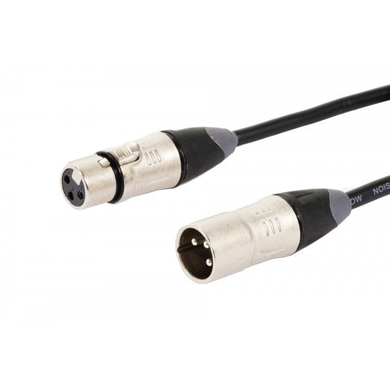 IHOS IC-XLRS-1 - kabel mikrofonowy, XLR męski na XLR żeński, 1m - 2 IHOS IC-XLRS-1 - kabel mikrofonowy, XLR męski na XLR żeński, 1m - 2