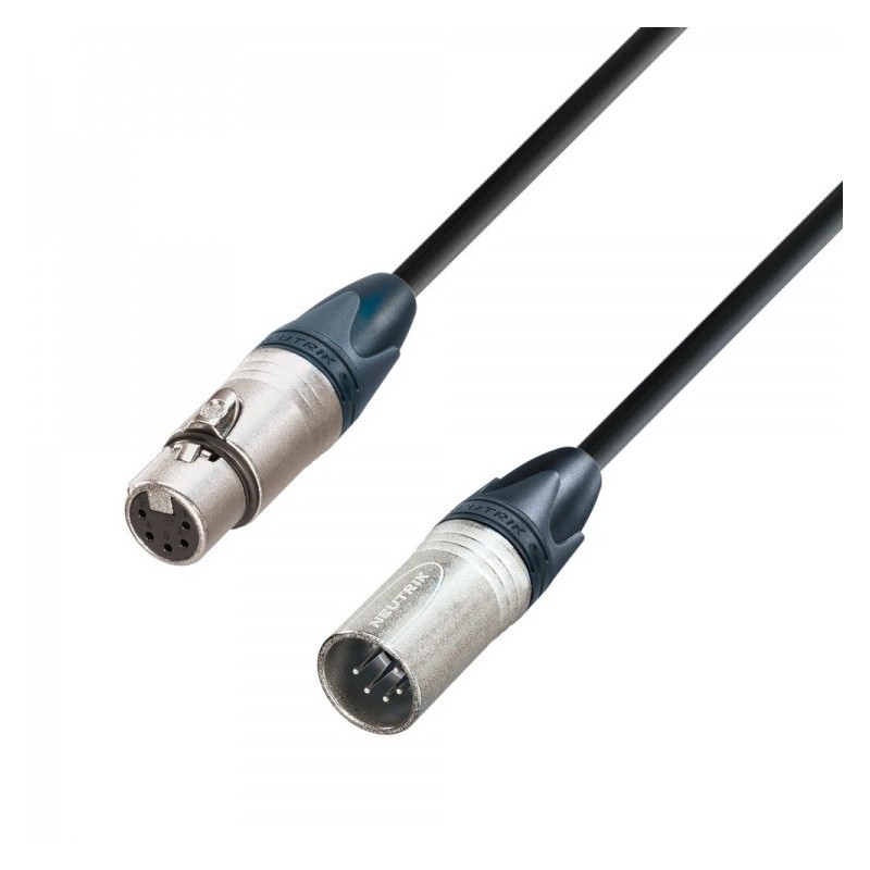 Adam Hall K5DGH0150 - Kabel DMX XLR M – XLR F 1,5m