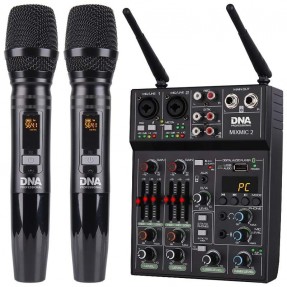 DNA MIXMIC 2 mikser audio USB Bluetooth + mikrofony bezprzewodowe zestaw - 1