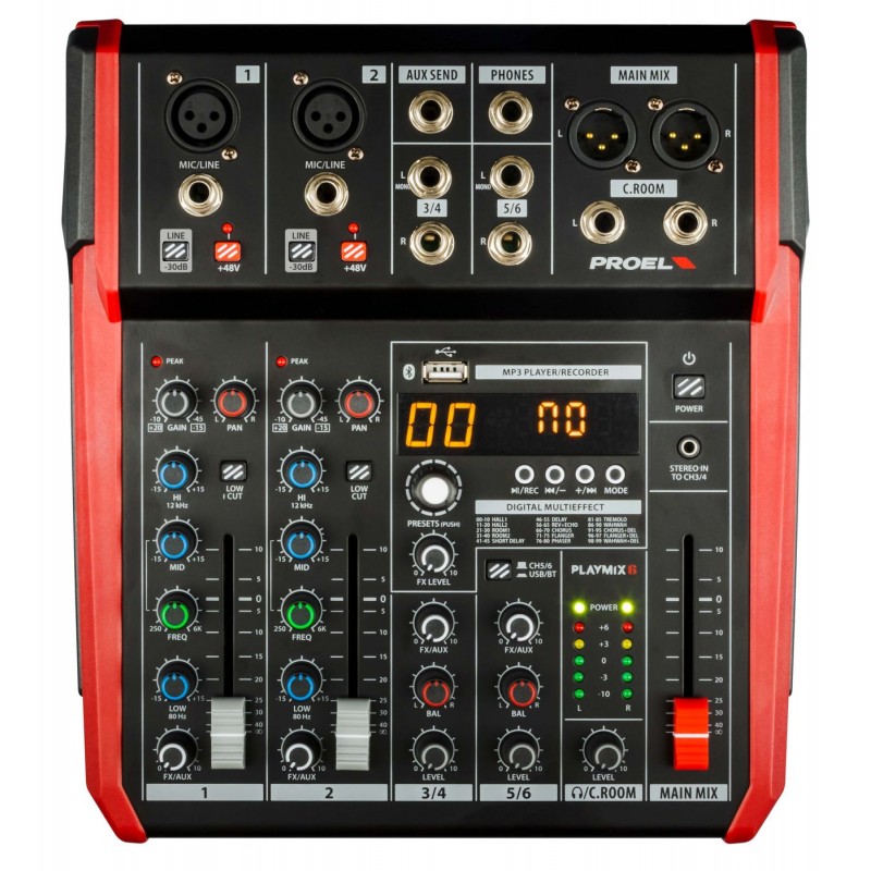 Proel PLAYMIX6 - Mikser analogowy audio - 2