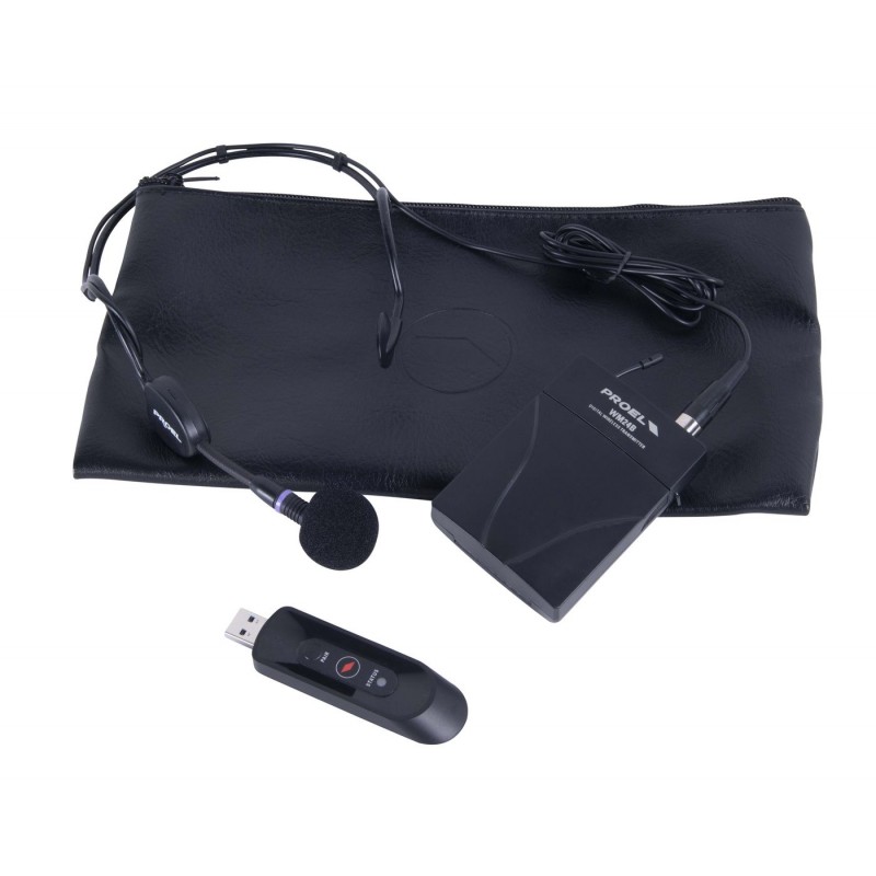 Proel U24B - Bezprzewodowy system mikrofonowy Bodypack 2.4GHZ USB - 1