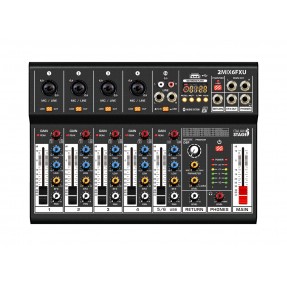 Italian Stage IS 2MIX6FXU - Mikser audio 6-kanałowy z DSP MultiFX - 1