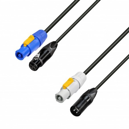 Adam Hall 8101 PSDT 1000 N - kabel 2x PowerCon XLR M - XLR F 10m