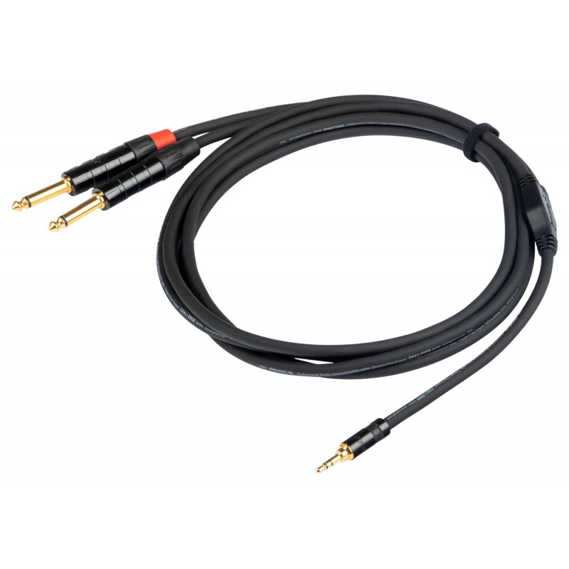 Proel Stage CHLP170LU15XL - Kabel audio "Y" Jack stereo 3,5 mm - 2x Jack mono 6,3 mm 1,5 m - 1 Proel Stage CHLP170LU15XL - Kabel audio "Y" Jack stereo 3,5 mm - 2x Jack mono 6,3 mm 1,5 m - 1