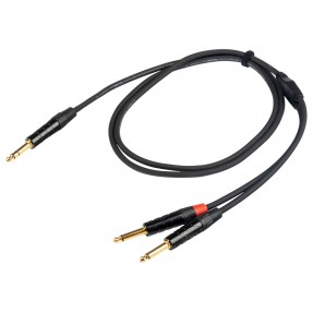 Proel Stage CHLP210LU15 - Kabel audio Jack stereo 6,3 m - 2x Jack mono 6,3 mm 1,5 m - 1