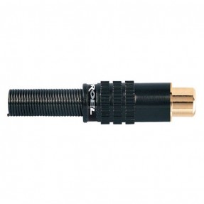 Proel Stage PRCA25BK - Gniazdo żeńskie do montażu na kablu RCA - 1