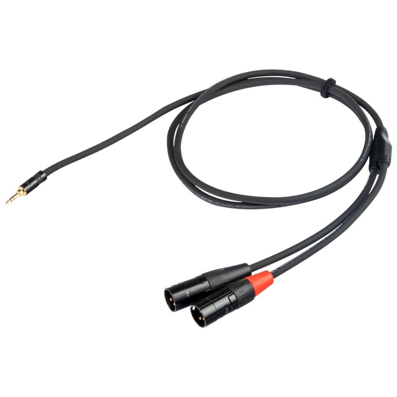 Proel Stage CHLP320LU15 - Kabel audio "Y" Jack stereo 3,5 mm - 2x XLR męski 1,5 m - 1 Proel Stage CHLP320LU15 - Kabel audio "Y" Jack stereo 3,5 mm - 2x XLR męski 1,5 m - 1