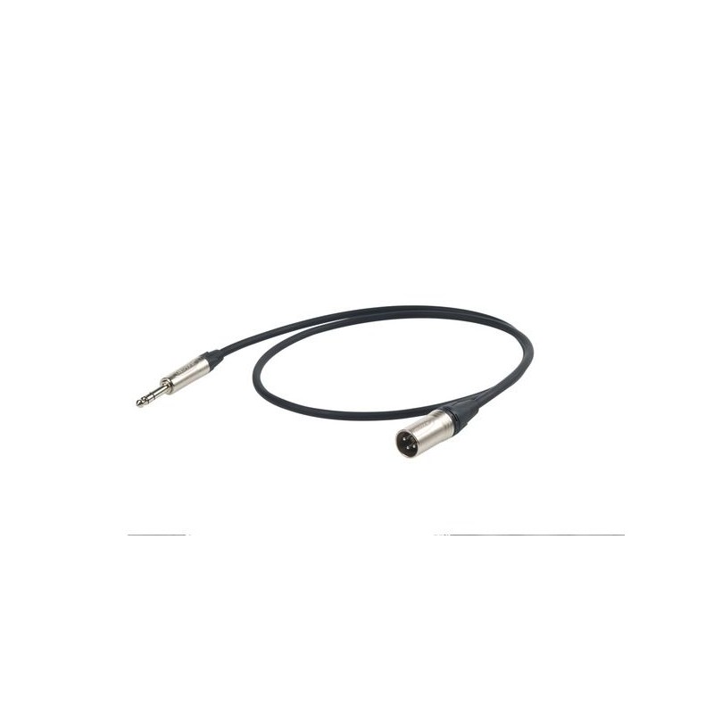 Proel Stage ESO240LU1 - Kabel audio Jack stereo Neutrik Ø 6.3 mm - Neutrik XLR męskie 1 m - 1 Proel Stage ESO240LU1 - Kabel audio Jack stereo Neutrik Ø 6.3 mm - Neutrik XLR męskie 1 m - 1