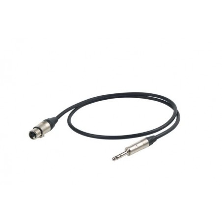 Proel Stage ESO245LU1 - Kabel mikrofonowy Jack stereo - XLR żeńskie 1 m - 1