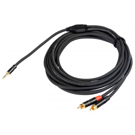 Proel Stage CHLP215LU15XL - Kabel audio "Y" Jack stereo 3,5 mm - 2x RCA 1,5 m - 1