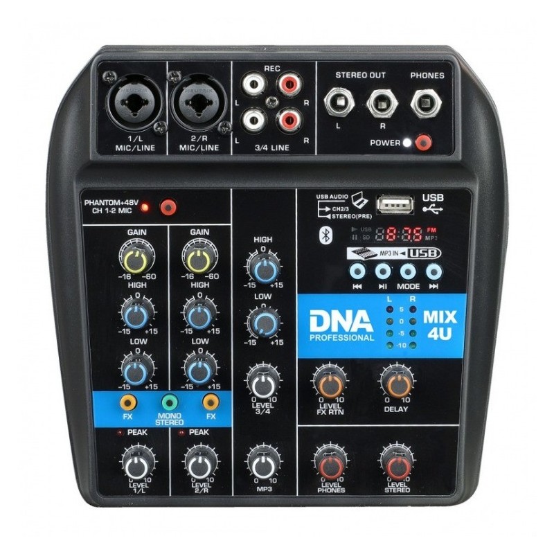 DNA MIX 4U - mikser audio USB MP3 Bluetooth