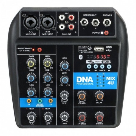 DNA MIX 4U - mikser audio USB MP3 Bluetooth