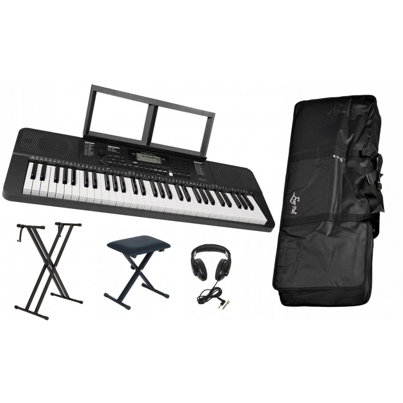 Keyboard Medeli MK100 + statyw + ława + słuchawki + pokrowie - 1
